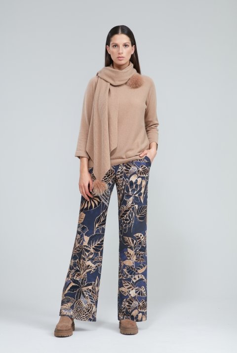 Blue iV outfit donker groen zebra print pull gillet kleed broek