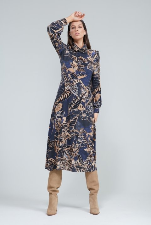 Blue iV outfit afrikaanse print jumpsuit lange rok t-shirt mosterd kleur jersey