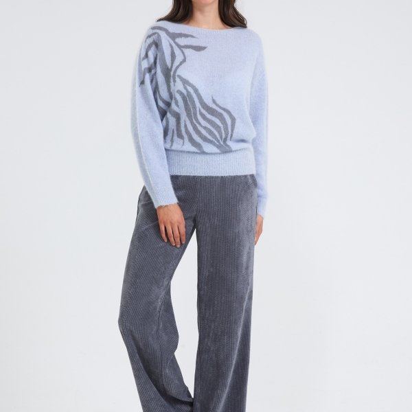 Ribfluwelen broek