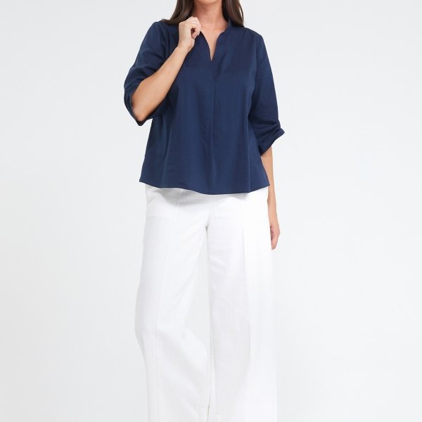 Losse katoenen blouse