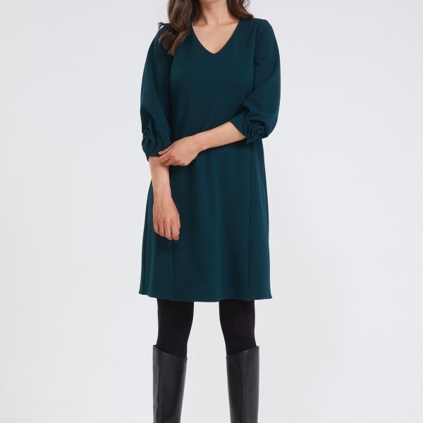Elegante jurk met bloemdetail