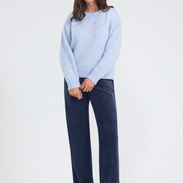 Pull met fantasie bloemen