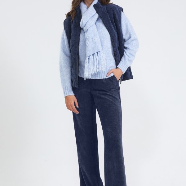 Bodywarmer in ribfluweel