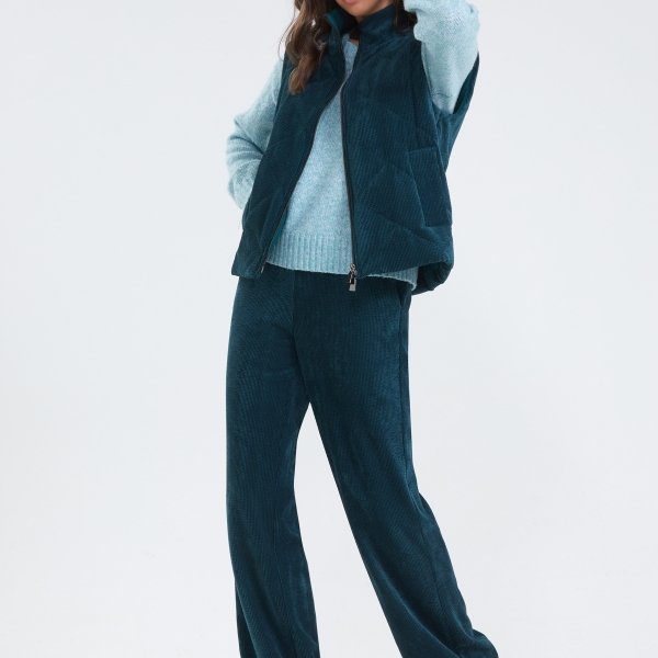 Bodywarmer in ribfluweel