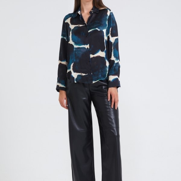 Losvallende printblouse