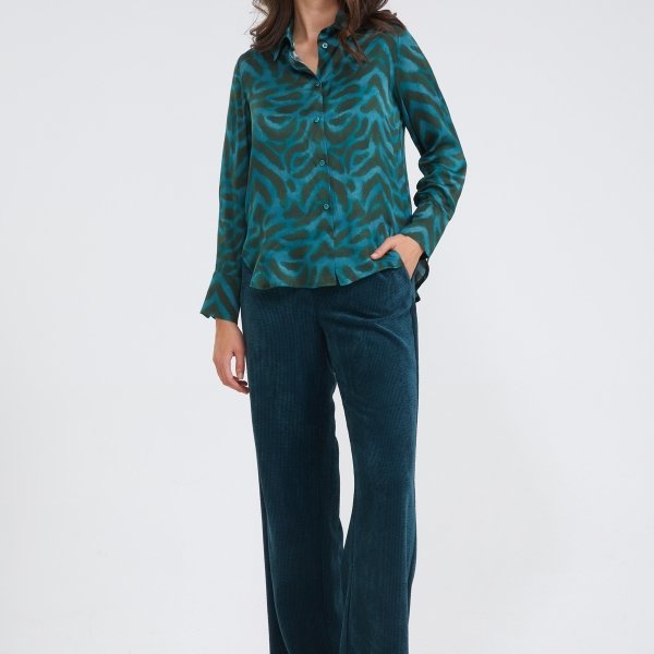Losvallende printblouse