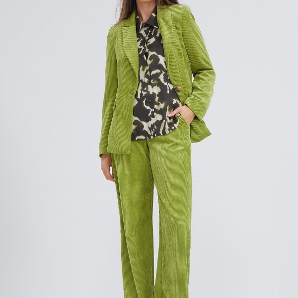 Ribfluwelen broek