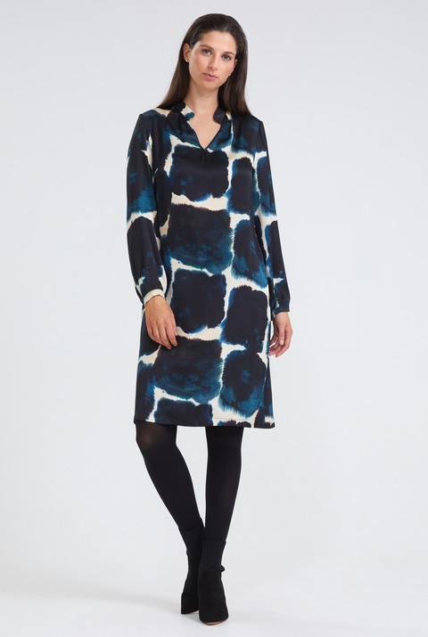 Blue iV outfit donker groen zebra print pull gillet kleed broek