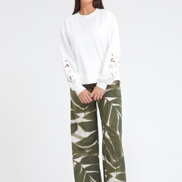 Sweater met fantasiemouwen